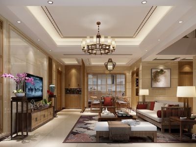 星河丹堤-144㎡-日式风效果图