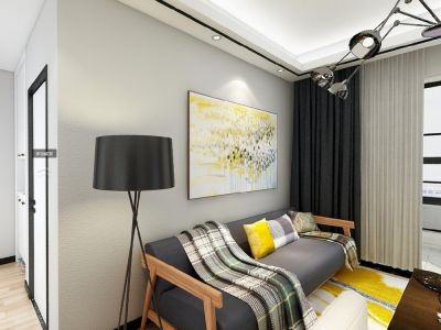 壹城中心-85㎡-现代风效果图