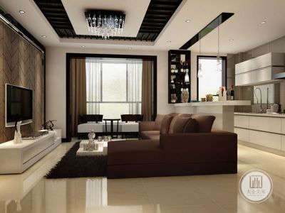 龙泽苑-200㎡-现代风效果图