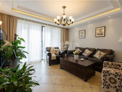 新湖庐山国际-132㎡-美式风效果图