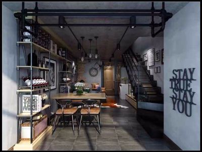 凯旋金融中心-105㎡-沉稳风效果图