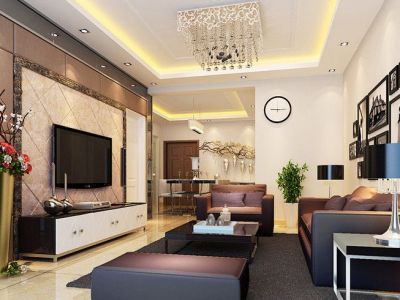 鑫鑫家园-92㎡-现代风效果图