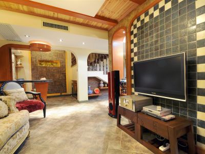 泸州鹭岛国际-330㎡-美式风效果图