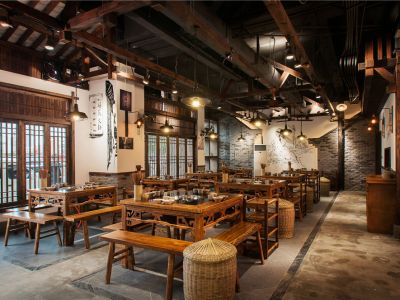 900平米重庆老火锅餐厅　-900㎡-中式风效果图