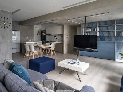 香逸熙园-120㎡-沉稳风效果图