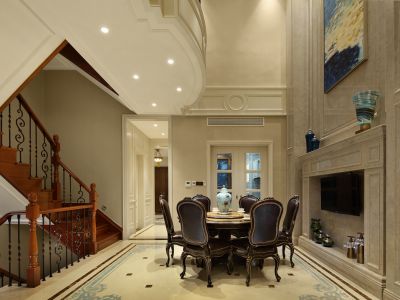 保利半山-180㎡-欧式风效果图