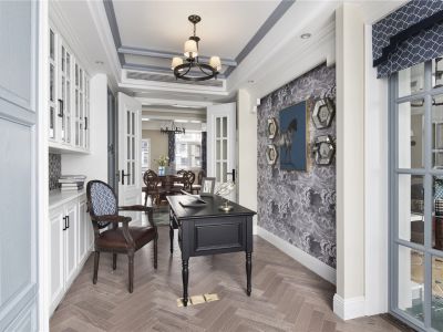 城泰江来-150㎡-美式风效果图