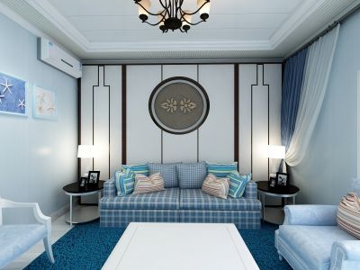 西岸国际花园-87㎡-温馨风效果图