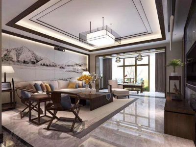 曲江海德堡-180㎡-中式风效果图