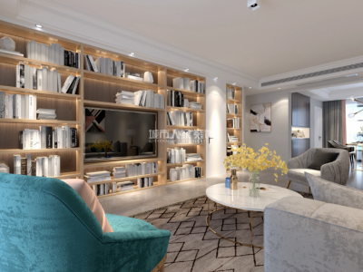 曲江香都-147㎡-现代风效果图