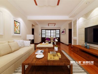 宇和花园-145㎡-混搭风效果图