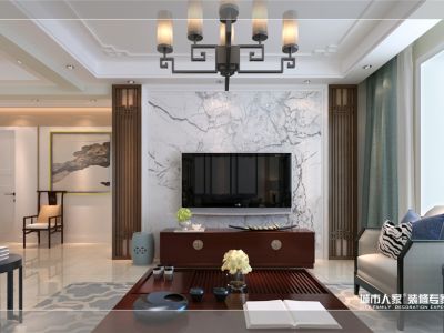 中坚一品-139㎡-中式风效果图