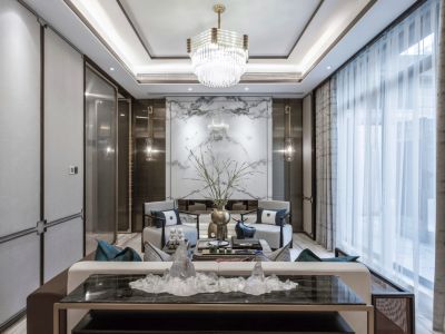 长泰国际别墅-230㎡-中式风效果图