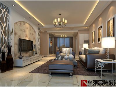 南城雅苑-130㎡-现代风效果图