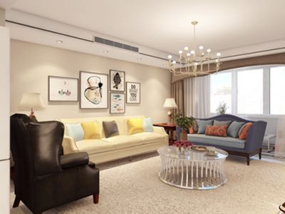 华侨城天鹅堡-126㎡-混搭风效果图