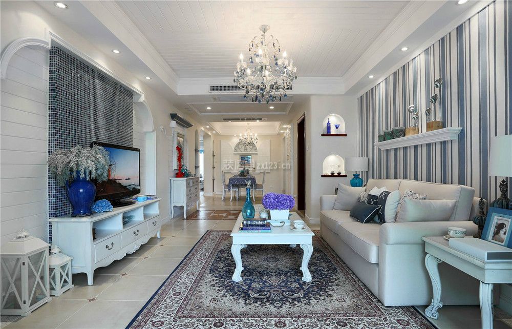  客厅壁纸颜色搭配