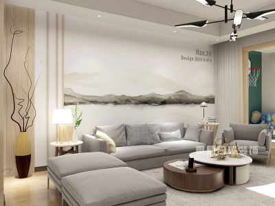 中建华府锦城-160㎡-日式风效果图