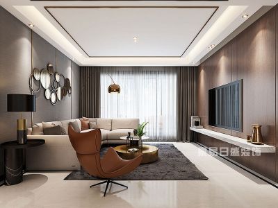 复地金融岛-149㎡-港式风效果图