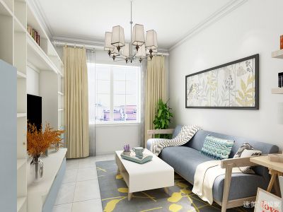 中新公园大道-96㎡-现代风效果图