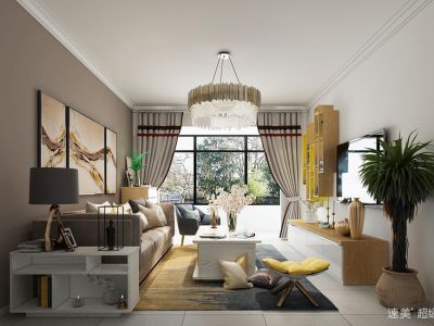 花样年花样城-83㎡-现代风效果图