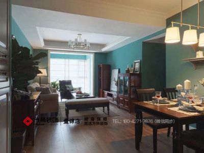 盘锦万达华府-86㎡-欧式风效果图