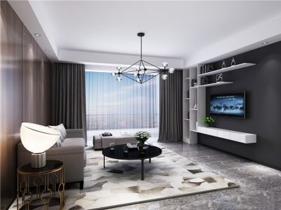 神湾时代-180㎡-现代风效果图