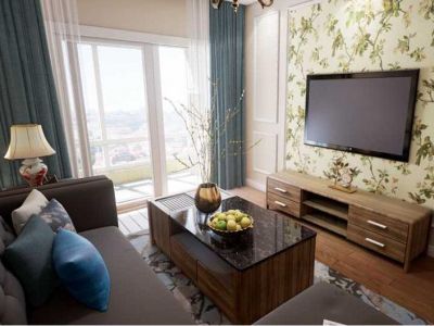 长虹和悦府-89㎡-美式风效果图