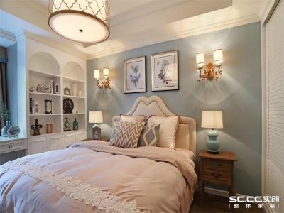 朝阳北路52号院-130㎡-美式风效果图