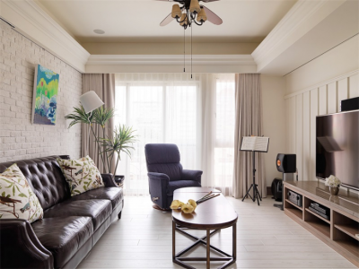 首创天禧-100㎡-美式风效果图