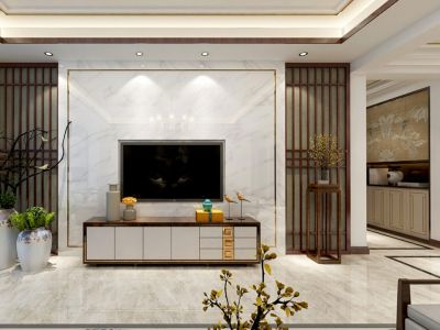 霞光府四期壹号院-170㎡-中式风效果图