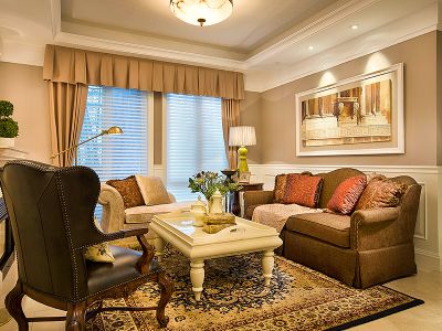 华润橡树湾-133㎡-现代风效果图