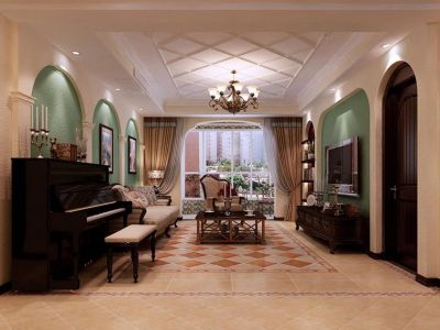 佘山龙源-158㎡-田园风效果图