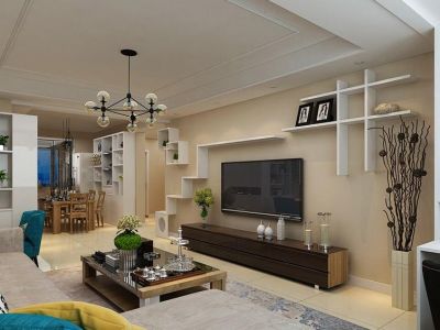 朗诗里程-130㎡-现代风效果图