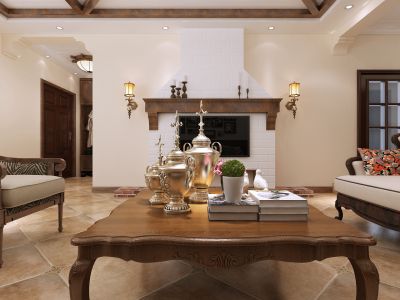 260平米美式风格别墅装修设计效果图