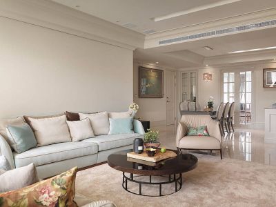 216平美式风-216㎡-美式风效果图