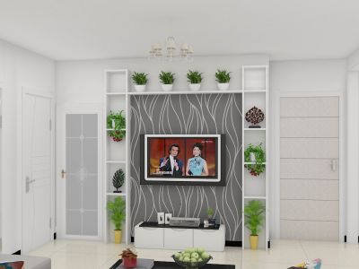 致爽家园88平米二居室现代风格装修设计效果图