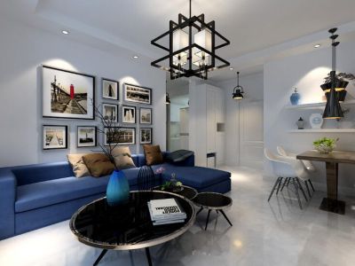 塞纳绿洲-133㎡-现代风效果图