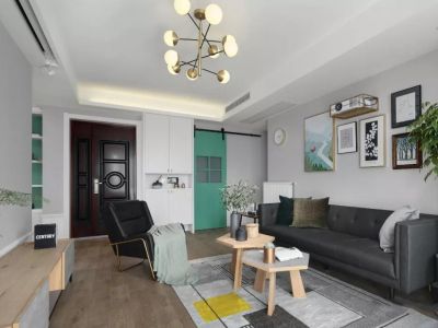 家装实景-117㎡-北欧风效果图