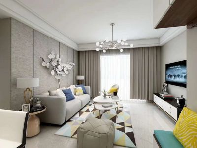 百达·悦府-89㎡-北欧风效果图