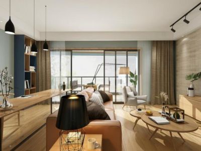 华泰·世纪华苑-126㎡-北欧风效果图