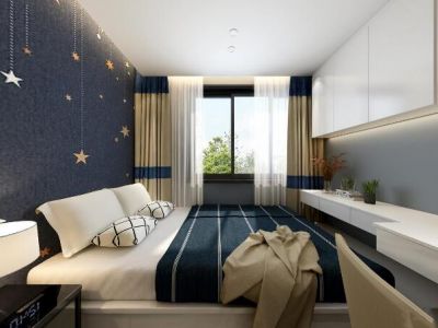 中央首座-120㎡-简约风效果图