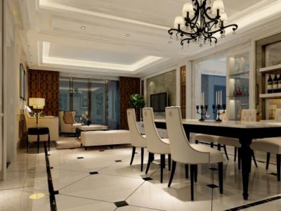 宝瑞阳光-118㎡-法式风效果图