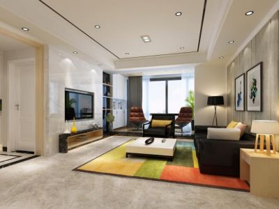 长安尊品-292㎡-后现代风效果图