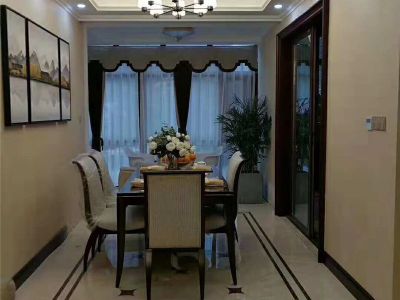 悦澜湾-120㎡-中式风效果图