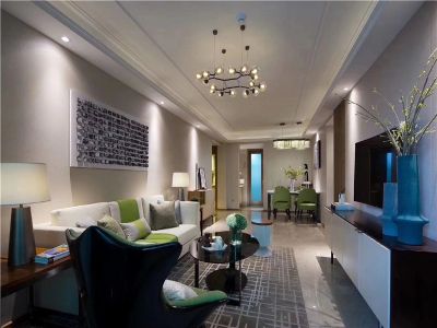 家属院-90㎡-北欧风效果图