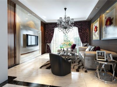 金泉小区-150㎡-现代风效果图