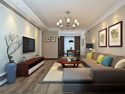 安粮城市广场-100㎡-现代风效果图