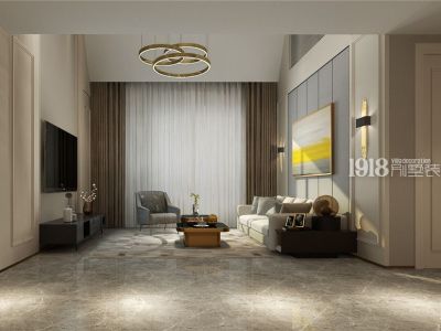 华润二十四城-115㎡-奢华风效果图