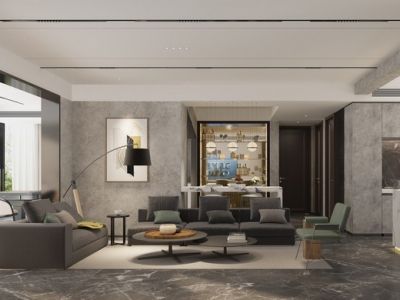 南苑-180㎡-简约风效果图