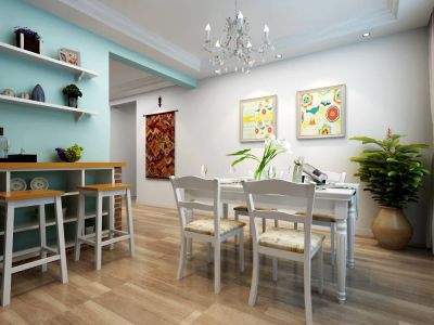 富丽园-100㎡-田园风效果图